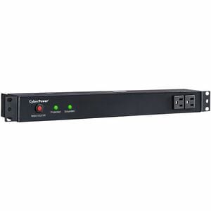 CyberPower RKBS15S2F8R Rackbar 10 - Outlet Surge with 3600 J - Clamping Voltage 400V, 15 ft, NEMA 5-15P, Straight, EMI/RFI