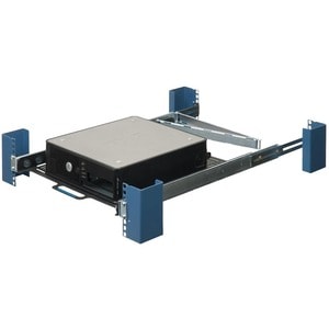 Rack Solutions 1U Dry Sliding Computer Shelf with Cable Management Arm - 45lb