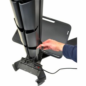 Ergotron Neo-Flex Mobile MediaCenter UHD. Type: Panier multimédia, Couleur du produit: Noir, Utilisation recommandée: Ecra