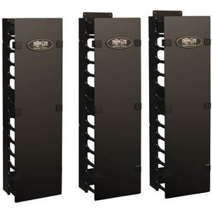 Tripp Lite by Eaton SmartRack SRCABLEVRT6 Vertical Cable Manager - Cable Manager - Black - Steel