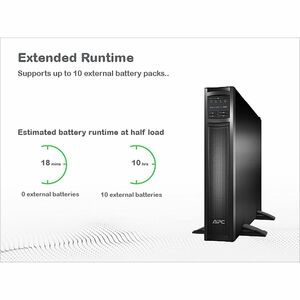 APC Smart-UPS SMX3000RMHV2U Line-interactive UPS - 3 kVA/2.70 kW - 2U Rack/Tower - 3 Hour Recharge - 6 Minute Stand-by - 2