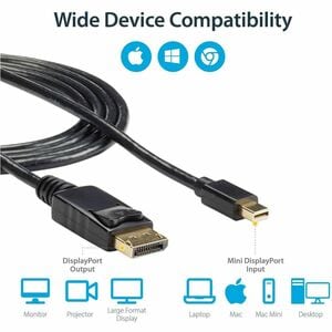 1.8M MINI DISPLAYPORT TO DISPLA ADAPTER CABLE - M/M