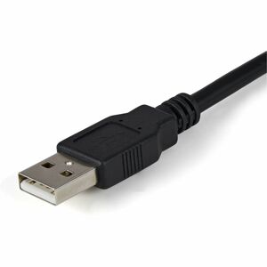 StarTech.com Câble adaptateur FTDI USB vers série RS232 2 ports avec mémorisation du port de communication - Noir
