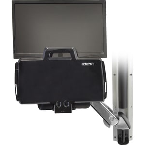 Ergotron StyleView Multi Component Mount for Notebook, Mouse, Keyboard, Monitor, Scanner - Polished Aluminum - Height Adju