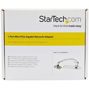 StarTech.com Mini PCI Express Gigabit Ethernet Network Adapter NIC Card - Add a Gigabit RJ45 port through a Mini PCI Expre