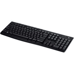 Logitech K270 Tastatur - Kabellos Konnektivität - USB Schnittstelle - Deutsch - QWERTZ Layout - Schwarz - Funk - 10 m - 2,