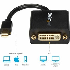 StarTech.com Mini DisplayPort® auf DVI® Adapter / Konverter (St/Bu) - Schwarz