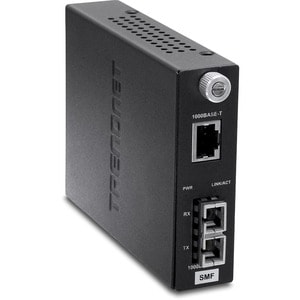 TRENDnet TFC-1000S20 Transceiver/Media Converter - New - 2 Port(s) - 1 x Network (RJ-45) - 1 x SC - Duplex SC Port - Twist