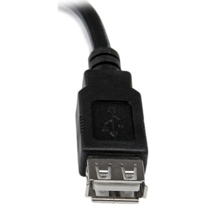 StarTech.com 6in USB 2.0 Extension Adapter Cable A to A - M/F - Cable for Notebook, Flash Drive, Desktop Computer - First 