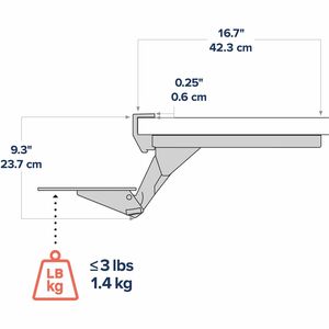 Neo-Flex Underdesk Keyboard Arm Mount (Black)