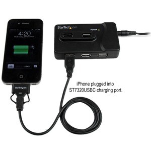 StarTech.com 6 Port USB 3.0 & USB 2.0 Hub with 2A Charging Port - 2x USB 3.0 Hub Ports & 4x USB 2.0 - Combo USB Hub with 2