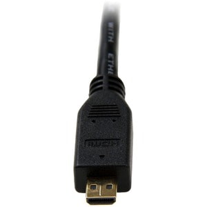 StarTech.com 1m High Speed HDMIÂ® Cable with Ethernet - HDMI to HDMI Micro - M/M - 1 x HDMI Male Digital Audio/Video - 1 x