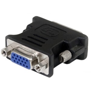 StarTech.com DVI to VGA Cable Adapter - Black - M/F - 1 x 29-pin DVI-I (Dual-Link) Video Male - 1 x 15-pin HD-15 VGA Femal