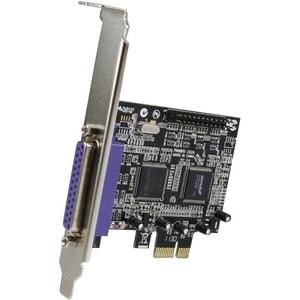 StarTech.com 2 Port PCI Express / PCI-e Parallel Adapter Card â€" IEEE 1284 with Low Profile Bracket - PCI Express x1 - PC