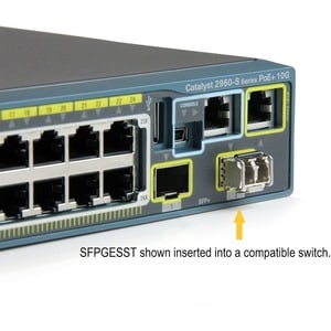 StarTech.com Cisco SFP-GE-S Compatible SFP Module - 1000BASE-SX - 1GE Gigabit Ethernet SFP 1GbE Multimode Fiber MMF Optic 