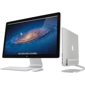 Rain Design mTower Vertical Laptop Stand - Silver - mTower gives your notebook the illusion of floating for a clean and sl
