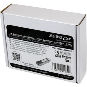 StarTech.com Module de transceiver SFP à fibre optique Gigabit - Compatible Cisco GLC-SX-MM - Multimode LC - Mini-GBIC - 5