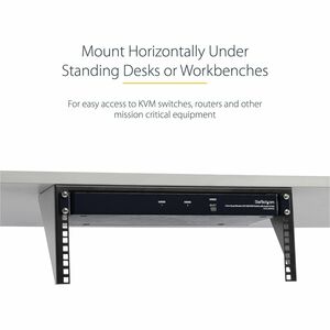 StarTech.com Support Mural Vertical en Acier pour Rack 4U 19" - 56,84 kg Max - 1