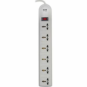 Tripp Lite by Eaton Protect It! 230V 6-Universal Outlet Surge Protector, 1.8M Cord, German/French Plug, 750 Joules - Recep