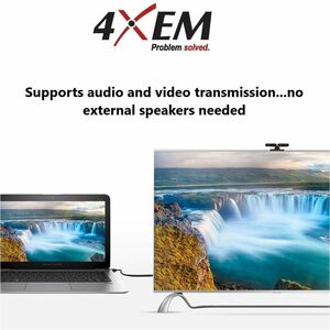 4XEM 25FT DisplayPort M/M Cable - 25 ft DisplayPort A/V Cable for Audio/Video Device, Monitor - First End: 1 x DisplayPort