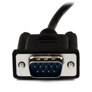 StarTech.com Câble Null Modem Croisé Série RS232 DB9 2 m - Noir - Cable for Modem, PC - Blindé - 28 AWG - Noir
