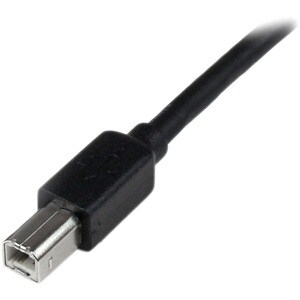 StarTech.com 65ft (20m) Active USB 2.0 A to B Cable, Long USB Cable, USB Printer Cable, 1x USB A (M), 1x USB B (M), Black 