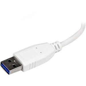 StarTech.com Portable 4 Port SuperSpeed Mini USB 3.0 Hub - 5Gbps - White - Add four external USB 3.0 ports to your noteboo