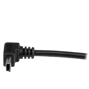 StarTech.com 1m Mini USB Cable - A to Up Angle Mini B - Cable for Digital Camera, Hard Drive, Smartphone, GPS Receiver, Co