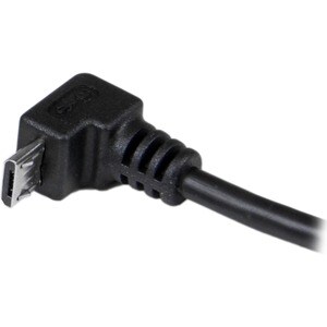 StarTech.com 2m Micro USB Cable - A to Down Angle Micro B - Cable for Smartphone, Digital Camera, Portable Hard Drive, Tab