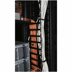 APC by Schneider Electric AR7588 Cable Organizer - Black - 2 Pack - TAA Compliant - Cable Pass-through - 48U Height