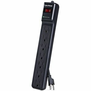 CyberPower CSB7012 Essential 7 - Outlet Surge Protector with 1500 J Surge Suppression - Clamping Voltage 800V, 12 ft Cord,