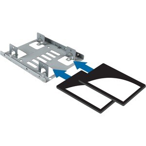 StarTech.com Dual 2.5" to 3.5" HDD Bracket for SATA Hard Drives - 2 Drive 2.5" to 3.5" Bracket for Mounting Bay - Mount tw