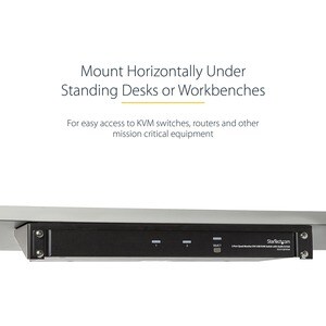 StarTech.com 1U 19in Steel Vertical Wall Mount Equipment Rack Bracket - 56.70 kg Load Capacity - 1