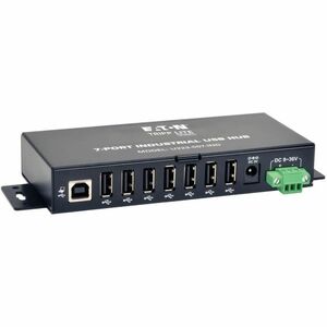 Eaton Tripp Lite Series 7-Port Industrial-Grade USB 2.0 Hub - 15 kV ESD Immunity, Metal Housing, Mountable - w 15KV ESD Im