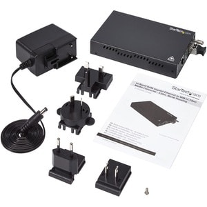 StarTech.com Multimode (MM) LC Fiber Media Converter with SFP - OAM Management - 802.3ah Compliant - Gigabit Ethernet - 55