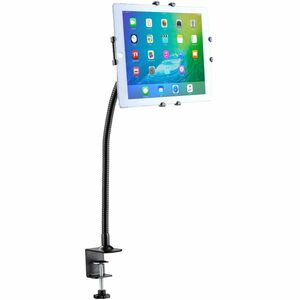 CTA Digital Gooseneck Clamp Mount for iPad & Tablets - 9.70" to 11" Screen Support - ABS Plastic, Steel, Metal, Acrylonitr