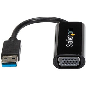 StarTech.com Slim USB 3.0 to VGA External Video Card Multi Monitor Adapter - USB Graphics Card - Portable USB Video Card -