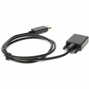 AddOn 3ft DisplayPort 1.2 Male to VGA Male Black Cable For Resolution Up to 1920x1200 (WUXGA) - 3 ft DisplayPort/VGA Video