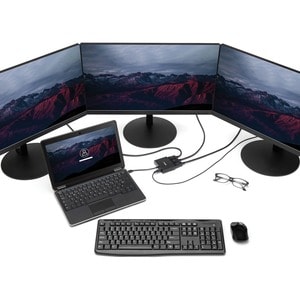 StarTech.com 3-Port Multi Monitor Adapter, Mini DisplayPort 1.2 to DP MST Hub, Video Splitter for Extended Desktop Mode, W