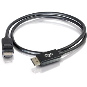 C2G 10ft DisplayPort Cable with Latches, 4K 60Hz, DisplayPort Male to DisplayPort Male, 30V - DisplayPort for Notebook, Mo