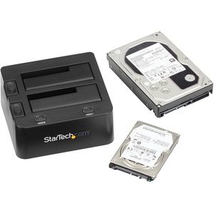 StarTech.com 2-fach USB 3.0 Festplatten Dockingstation mit UASP für 2,5/3,5" SSD / HDD - 2 x HDD unterstützt - 2 x SSD unt