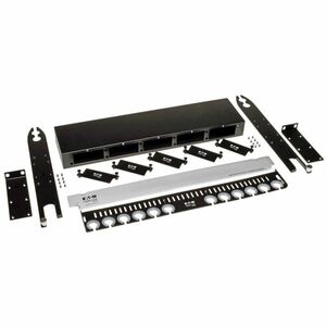 Eaton Tripp Lite Series Enclosure for 5 High-Density Fiber Cassettes, 1U - 1U High - 19" Wide - Rack-mountable"