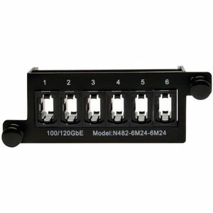 Eaton Tripp Lite Series 100Gb/120Gb Pass-Through Cassette - (x6) 24-Fiber MTP/MPO ( Female ) - 6 x MTP/MPO, 6 x MTP/MPO - 
