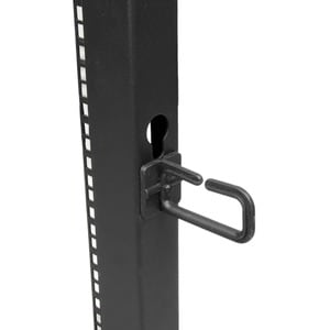 StarTech.com 4-Pfosten 25 HE Mobiles Open Frame Serverrack, 19" Netzwerk Rack, Rack für AV/IT; Rollen, Nivellierfüße oder 