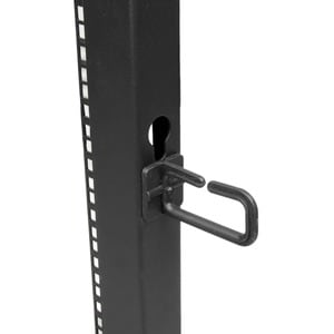 StarTech.com 25U Adjustable Depth Open Frame 4 Post Server Rack Cabinet - w/ Casters / Levelers and Cable Management Hooks
