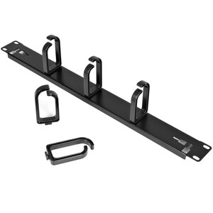 StarTech.com Panneau de gestion de câbles 1U 19" pour rack - Guide pour câbles en métal - Panneau gestion câble - 1U Haute