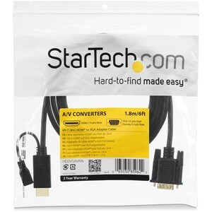 StarTech.com Câble adaptateur HDMI® vers VGA de 3m - Convertisseur actif HDMI vers HD15 - M/M - 1920x1200 / 1080p - Cable 