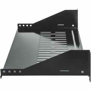 19" Cantilever Shelf, 2U, 2-Point Front Mount, 250mm Depth, Max 25kg, Black, Three Year Warranty - Steel - 25 kg Maximum W