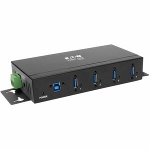 Eaton Tripp Lite Series 4-Port Industrial-Grade USB 3.x (5Gbps) Hub - 20 kV ESD Immunity, Metal Housing, Mountable - USB -