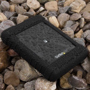 StarTech.com 2.5" USB 3.0 Hard Drive Enclosure â€" Rugged â€" Supports UASP â€" Tool-Less â€" IP54 â€" SSD USB External HD